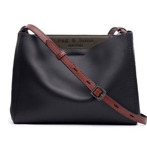 rag & bone Passenger Crossbody in Black & Olive